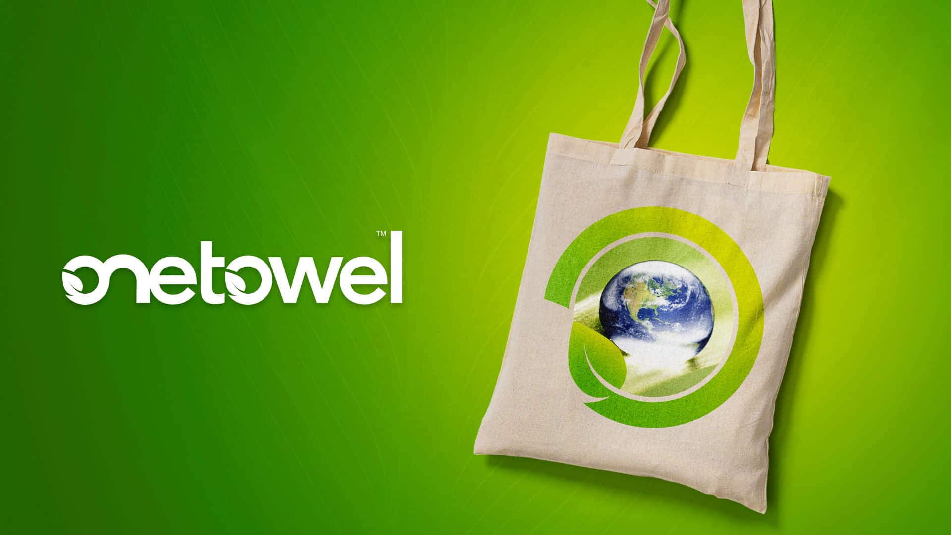 Branded tote bags for OneTowel designed by Essex creative agency Swan Creative